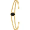 So Charm Bijoux Bracelet Femme So Charm - B4237-BLACKONYX - Bracelet Mode Doré | Femme Bracelet