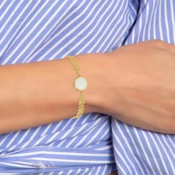 So Charm Bijoux Bracelet Femme So Charm - B3342-BLANC - Bracelet Mode Doré | Femme Bracelet