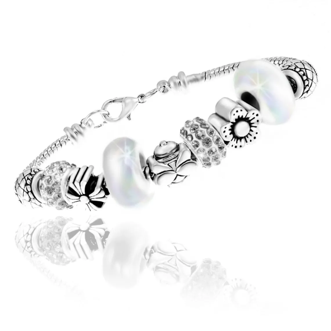 So Charm Bijoux Bracelet Femme So Charm - B1144-BLANC - Bracelet Perle Blanc | Femme Bracelet