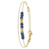 So Charm Bijoux Bracelet Femme So Charm - B4174-BLEU - Bracelet Mode Doré | Femme Bracelet
