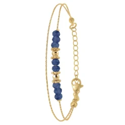 So Charm Bijoux Bracelet Femme So Charm - B4174-BLEU - Bracelet Mode Doré | Femme Bracelet