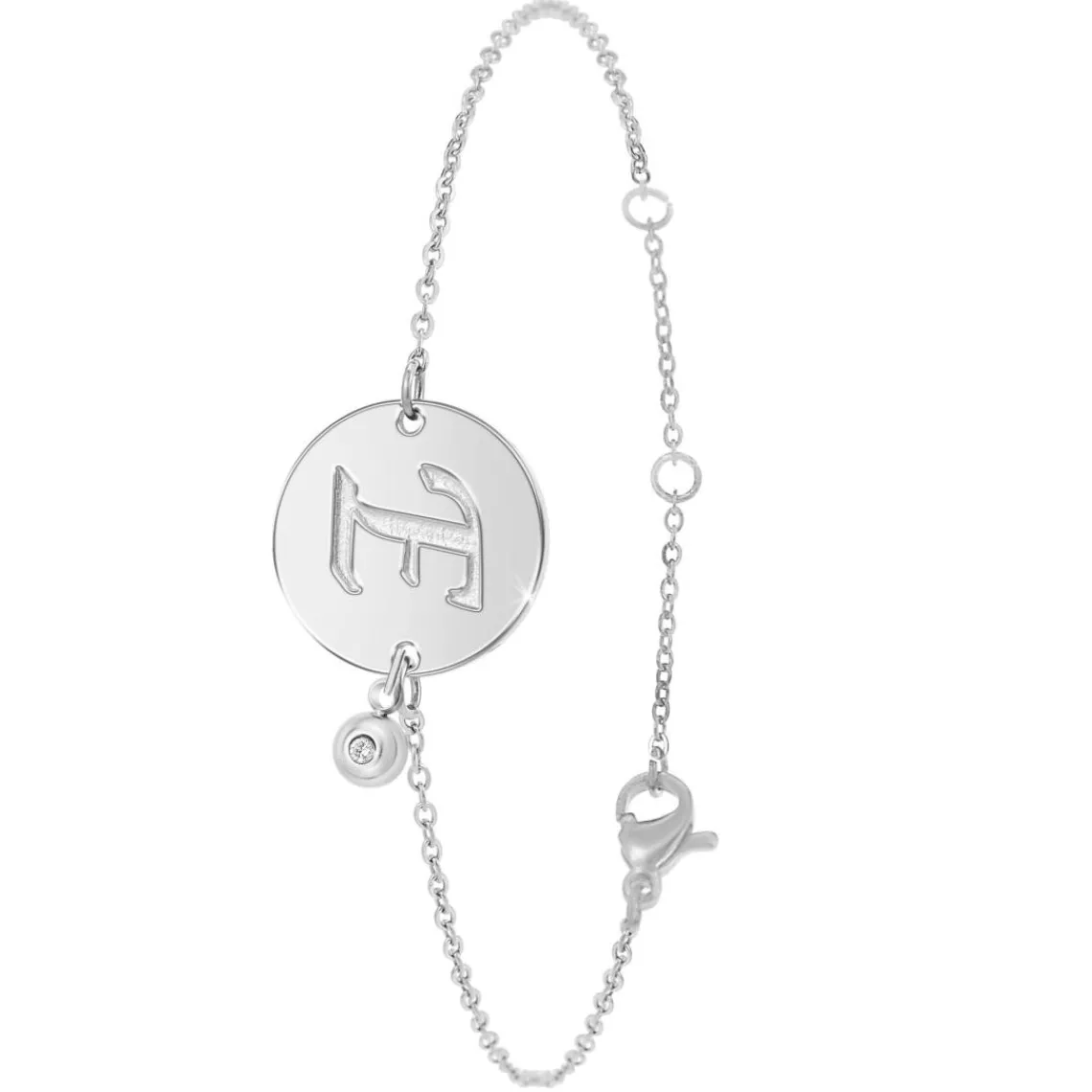 So Charm Bijoux Bracelet Femme So Charm - BD2281-ARGENT-E-DIAMANT - Bracelet Initial Argenté | Femme Bracelet