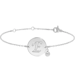 So Charm Bijoux Bracelet Femme So Charm - BD2281-ARGENT-E-DIAMANT - Bracelet Initial Argenté | Femme Bracelet