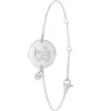 So Charm Bijoux Bracelet Femme So Charm - BD2281-ARGENT-B-DIAMANT - Bracelet Initial Argenté | Femme Bracelet