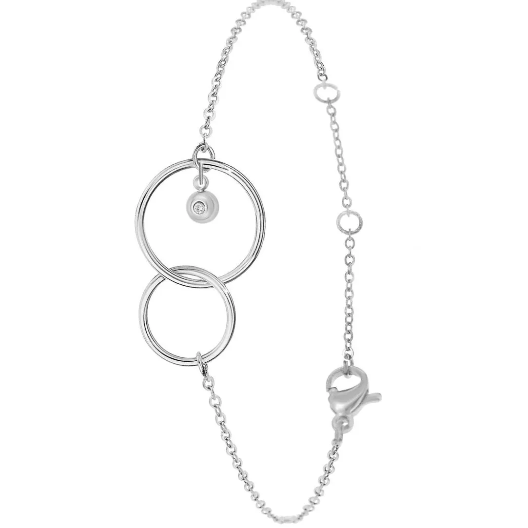 So Charm Bijoux Bracelet Femme So Charm - BD2288-ARGENT-DIAMANT - Bracelet Mode Argenté | Femme Bracelet