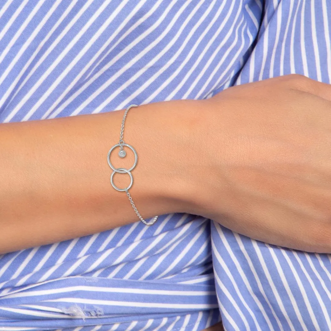So Charm Bijoux Bracelet Femme So Charm - BD2288-ARGENT-DIAMANT - Bracelet Mode Argenté | Femme Bracelet