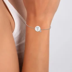So Charm Bijoux Bracelet Femme So Charm - BD2693-ARGENT-T-DIAMANT - Bracelet Argenté Lettre | Femme Bracelet