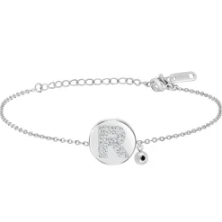So Charm Bijoux Bracelet Femme So Charm - BD2693-ARGENT-R-DIAMANT - Bracelet Argenté Lettre | Femme Bracelet