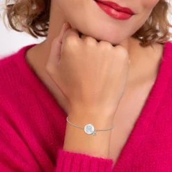 So Charm Bijoux Bracelet Femme So Charm - BD2693-ARGENT-R-DIAMANT - Bracelet Argenté Lettre | Femme Bracelet