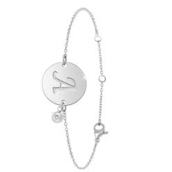 So Charm Bijoux Bracelet Femme So Charm - BD2281-ARGENT-A-DIAMANT - Bracelet Initial Argenté | Femme Bracelet