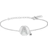 So Charm Bijoux Bracelet Femme So Charm - BD2693-ARGENT-A-DIAMANT - Bracelet Argenté Lettre | Femme Bracelet