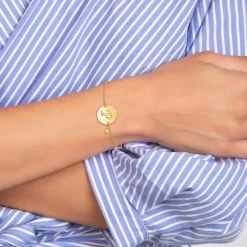 So Charm Bijoux Bracelet Femme So Charm - BD2281-DORE-P-DIAMANT - Bracelet Initial Doré | Femme Bracelet