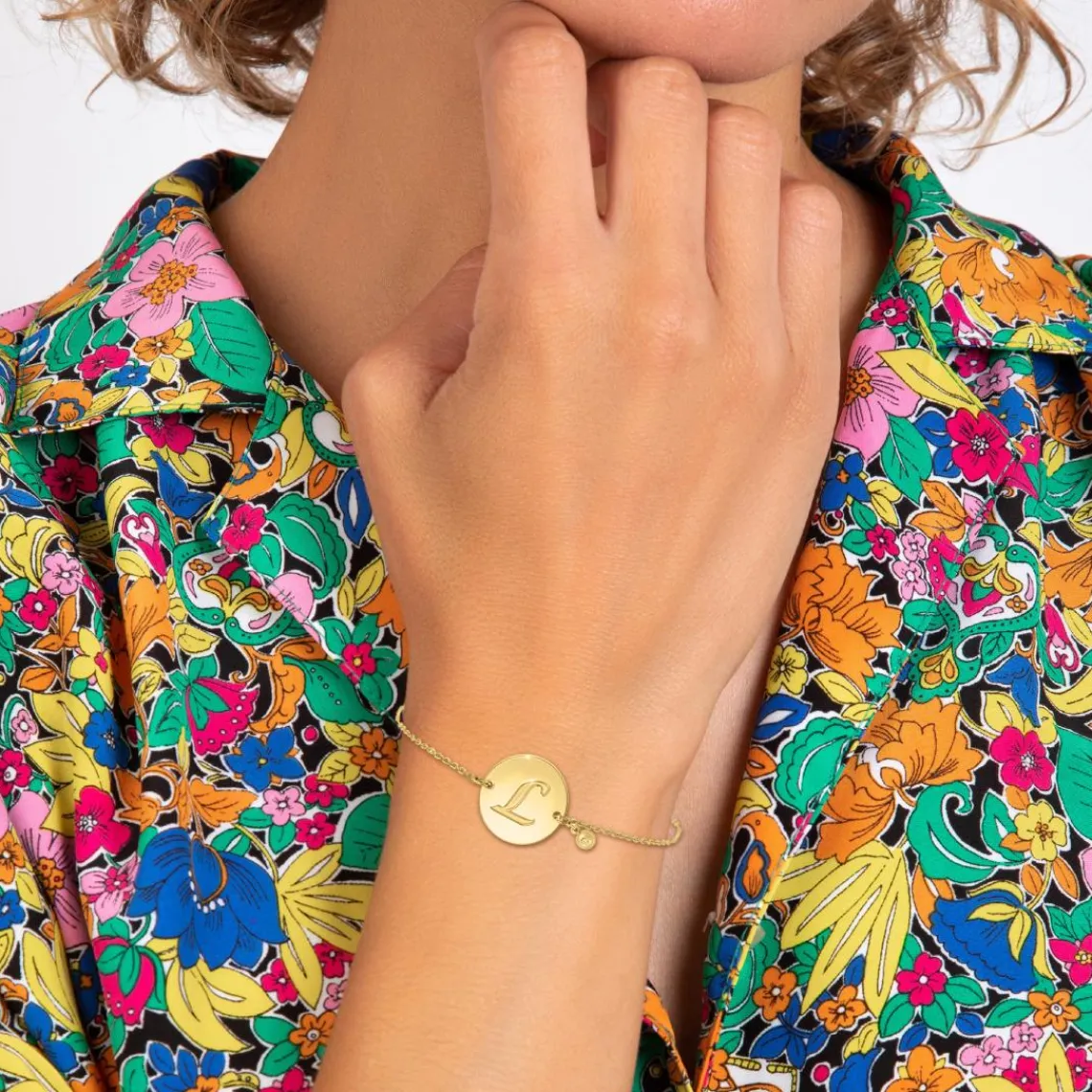 So Charm Bijoux Bracelet Femme So Charm - BD2281-DORE-L-DIAMANT - Bracelet Initial Doré | Femme Bracelet