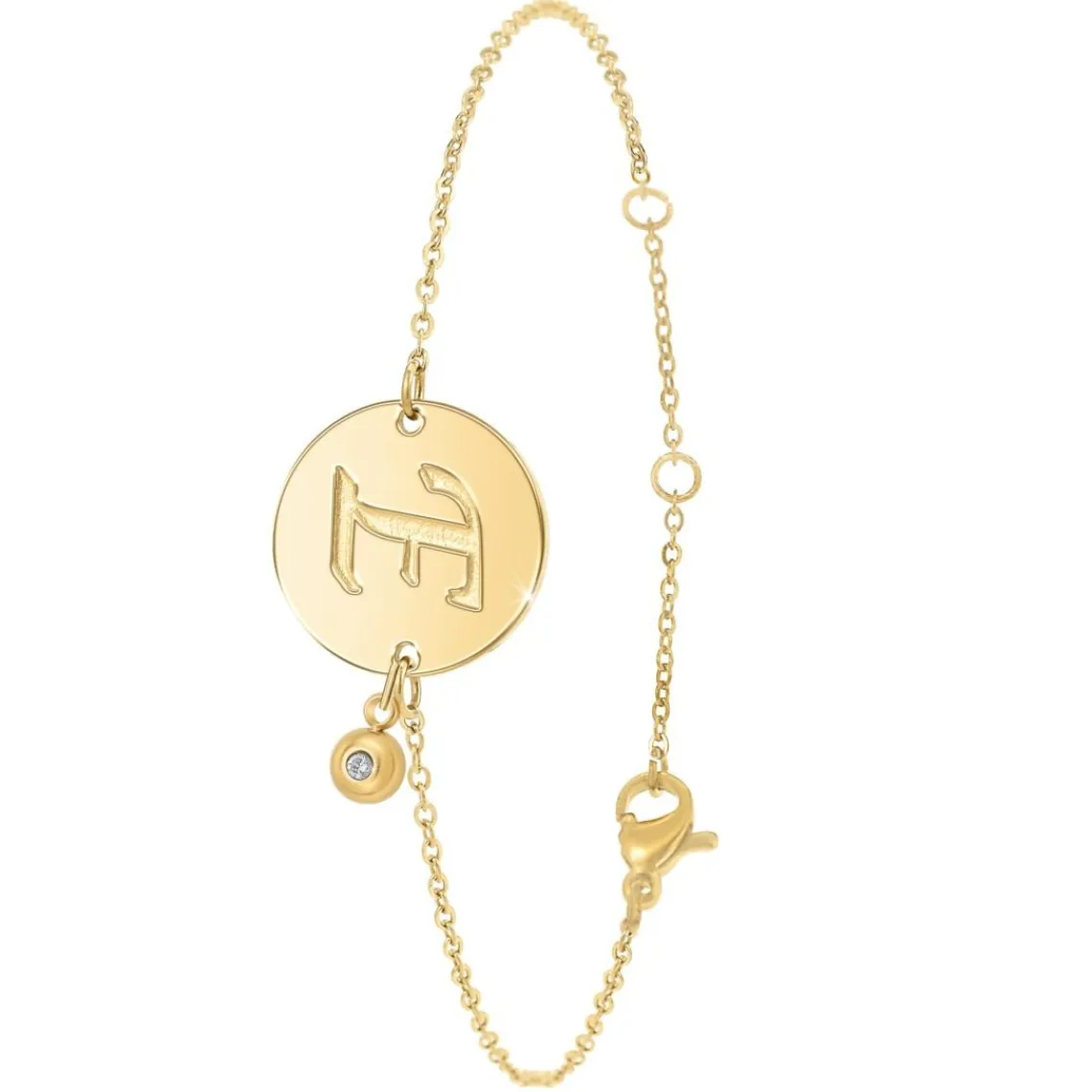 So Charm Bijoux Bracelet Femme So Charm - BD2281-DORE-E-DIAMANT - Bracelet Initial Doré | Femme Bracelet