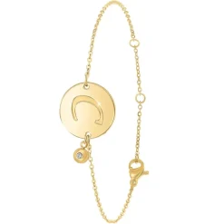 So Charm Bijoux Bracelet Femme So Charm - BD2281-DORE-C-DIAMANT - Bracelet Initial Doré | Femme Bracelet