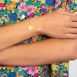 So Charm Bijoux Bracelet Femme So Charm - BD2281-DORE-B-DIAMANT - Bracelet Initial Doré | Femme Bracelet