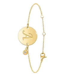 So Charm Bijoux Bracelet Femme So Charm - BD2281-DORE-A-DIAMANT - Bracelet Initial Doré | Femme Bracelet