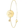 So Charm Bijoux Bracelet Femme So Charm - BD2281-DORE-V-DIAMANT - Bracelet Initial Doré | Femme Bracelet