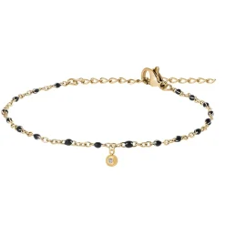 So Charm Bijoux Bracelet Femme So Charm - BD2395-NOIR-DIAMANT - Bracelet Mode Doré | Femme Bracelet