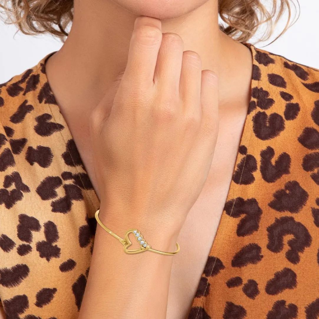 So Charm Bijoux Bracelet Femme So Charm - B040-DORE - Bracelet Coeur Doré | Femme Bracelet