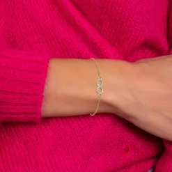 So Charm Bijoux Bracelet Femme So Charm - B3374-DORE - Bracelet Infini Doré | Femme Bracelet