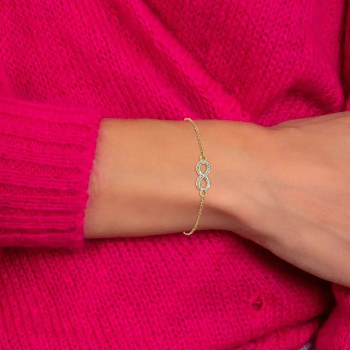 So Charm Bijoux Bracelet Femme So Charm - B3374-DORE - Bracelet Infini Doré | Femme Bracelet