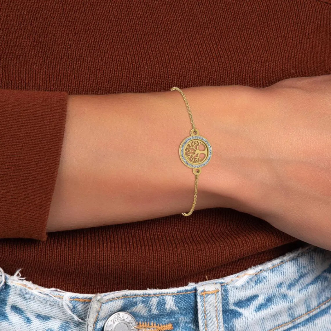 So Charm Bijoux Bracelet Femme So Charm - B3373-DORE - Bracelet Arbre De Vie | Femme Bracelet