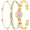 So Charm Bijoux Bracelet Femme So Charm - B2371-DORE+B2384-DORE+B2494-ROSE - Bracelets Mode Dorés | Femme Bracelet