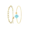 So Charm Bijoux Bracelet Femme So Charm - B2369-DORE+B2493-TURQUOISE - Bracelet Mode Doré | Femme Bracelet