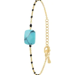So Charm Bijoux Bracelet Femme So Charm - B4275-DORE-TURQUOISE - Bracelet Mode Doré | Femme Bracelet