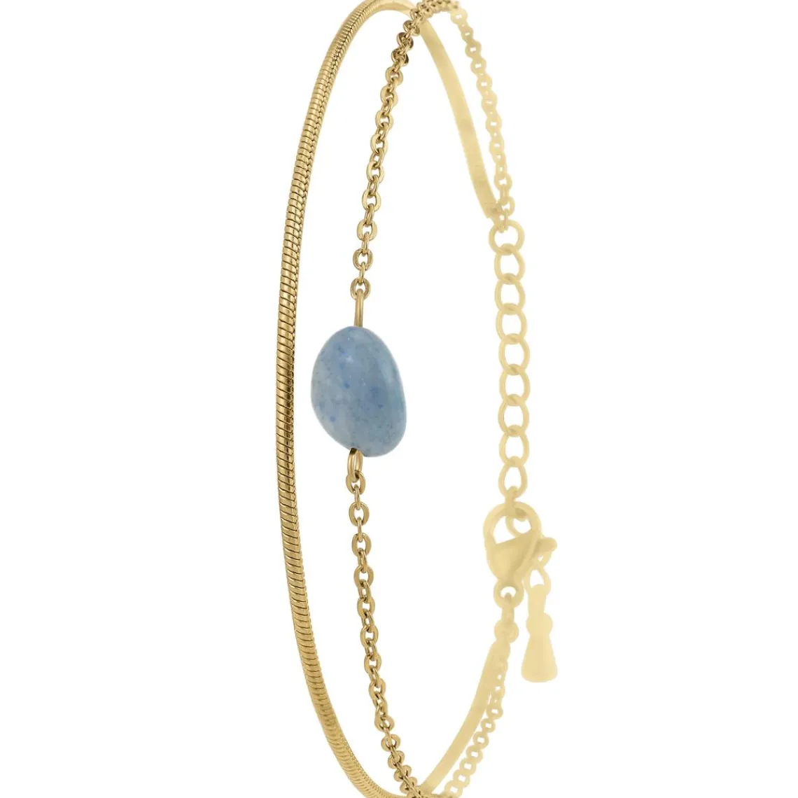 So Charm Bijoux Bracelet Femme So Charm - B4272-DORE-SODALITE - Bracelet Mode Doré | Femme Bracelet