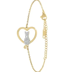 So Charm Bijoux Bracelet Femme So Charm - B3361-DORE - Bracelet Chat Doré | Femme Bracelet