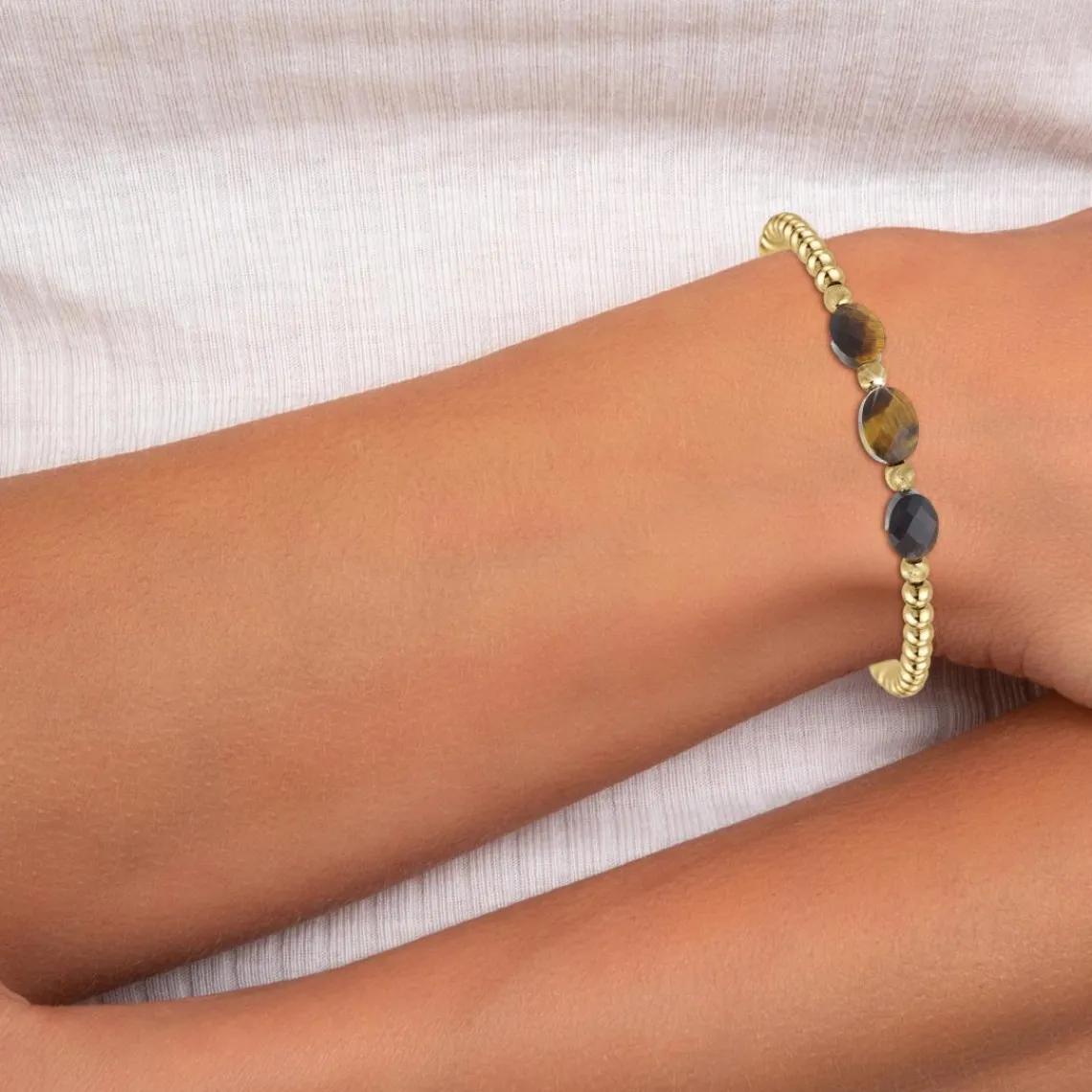 So Charm Bijoux Bracelet Femme So Charm - B4173-MARRON - Bracelet Mode Doré | Femme Bracelet