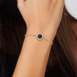 So Charm Bijoux Bracelet Femme So Charm - B2125-NOIR - Bracelet Mode Doré | Femme Bracelet
