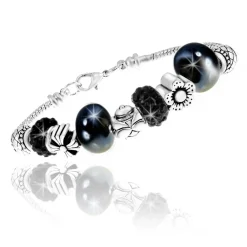 So Charm Bijoux Bracelet Femme So Charm - B1144-NOIR - Bracelet Perle Noir | Femme Bracelet
