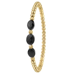 So Charm Bijoux Bracelet Femme So Charm - B4173-NOIR - Bracelet Mode Doré | Femme Bracelet