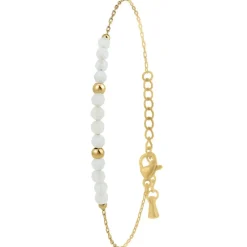 So Charm Bijoux Bracelet Femme So Charm - B4264-QUARTZBLANC - Bracelet Mode Doré | Femme Bracelet