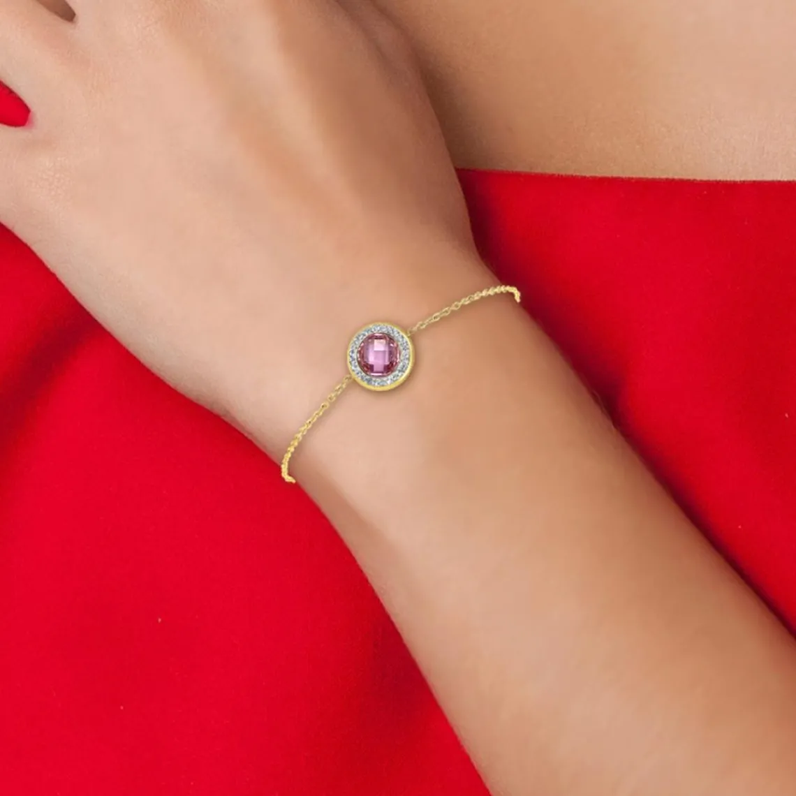 So Charm Bijoux Bracelet Femme So Charm - B2125-ROSE - Bracelet Mode Doré | Femme Bracelet