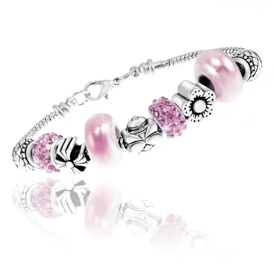 So Charm Bijoux Bracelet Femme So Charm - B1144-ROSE - Bracelet Perle Rose | Femme Bracelet