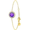 So Charm Bijoux Bracelet Femme So Charm - B2125-VIOLET - Bracelet Mode Doré | Femme Bracelet