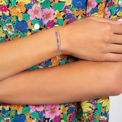 So Charm Bijoux Bracelet Femme So Charm - B4174-VIOLET - Bracelet Mode Doré | Femme Bracelet