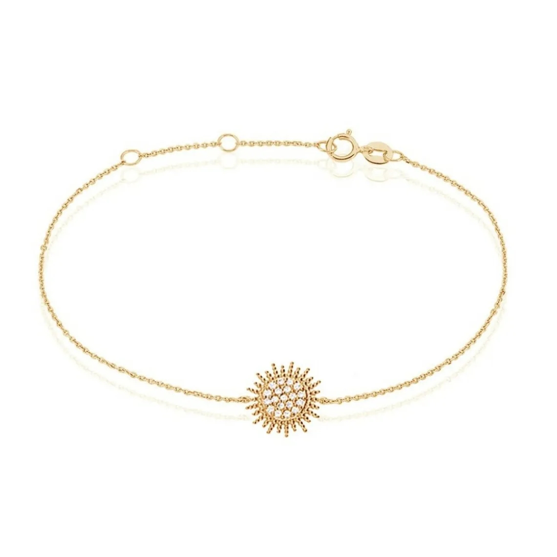 Maison de la Bijouterie Bracelet Femme Soleil Plaqué Or - UW3Y5WZ | Femme Bracelet