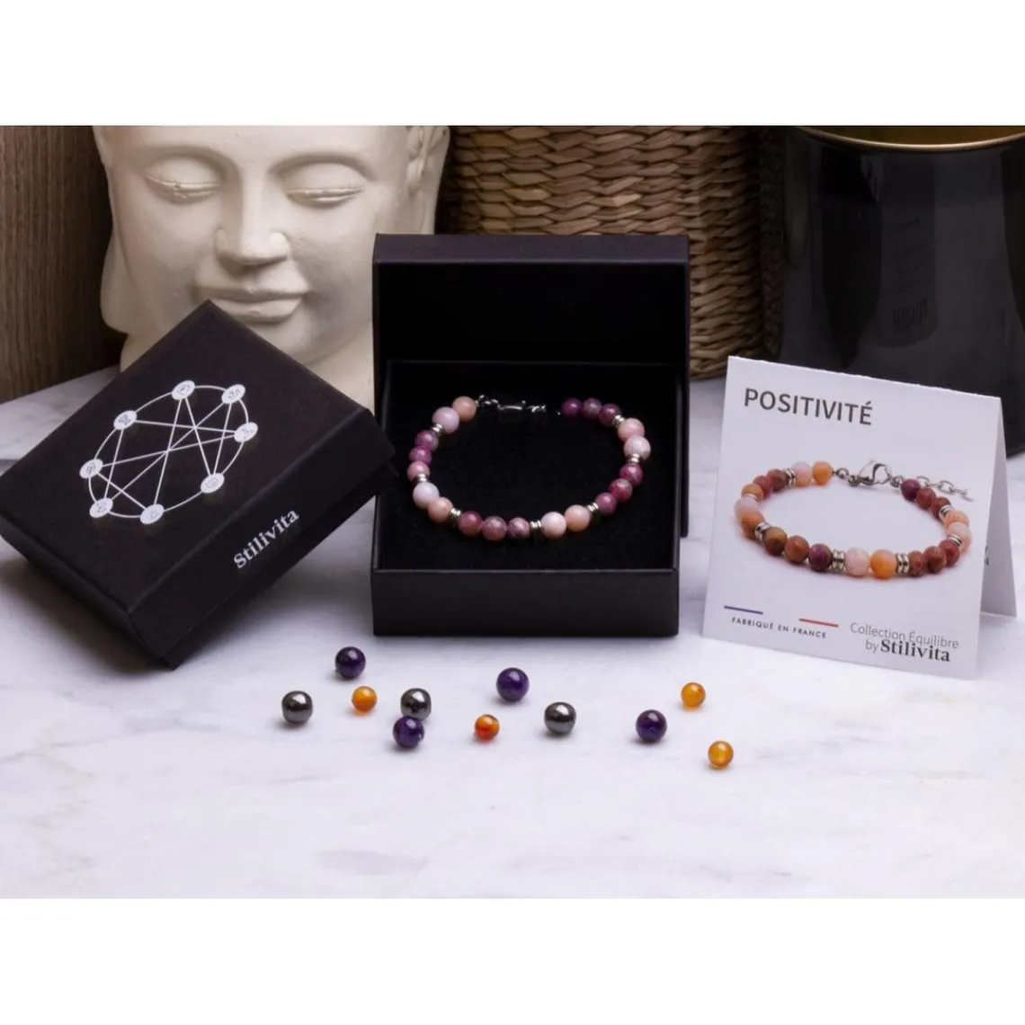 Stilivita Bijoux Bracelet Femme STILIVITA SI 326 - Collection équilibre - POSITIVITE | Femme Bracelet