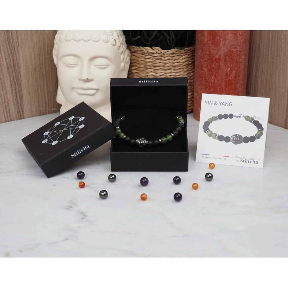 Stilivita Bijoux Bracelet Femme STILIVITA SI 346 - Collection équilibre - YIN & YANG | Femme Bracelet