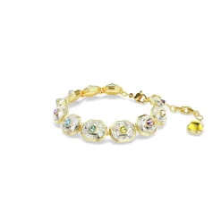 Swarovski Bijoux Bracelet Femme Swarovski Chroma - 5715800 Plaqué Or Multicolore | Femme Bracelet