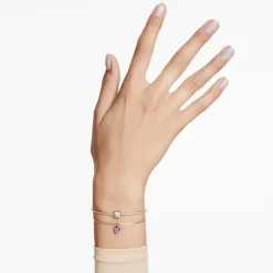 Swarovski Bijoux Bracelet Femme Swarovski Chroma Softb Heart - 5683835 rouge,doré | Femme Bracelet