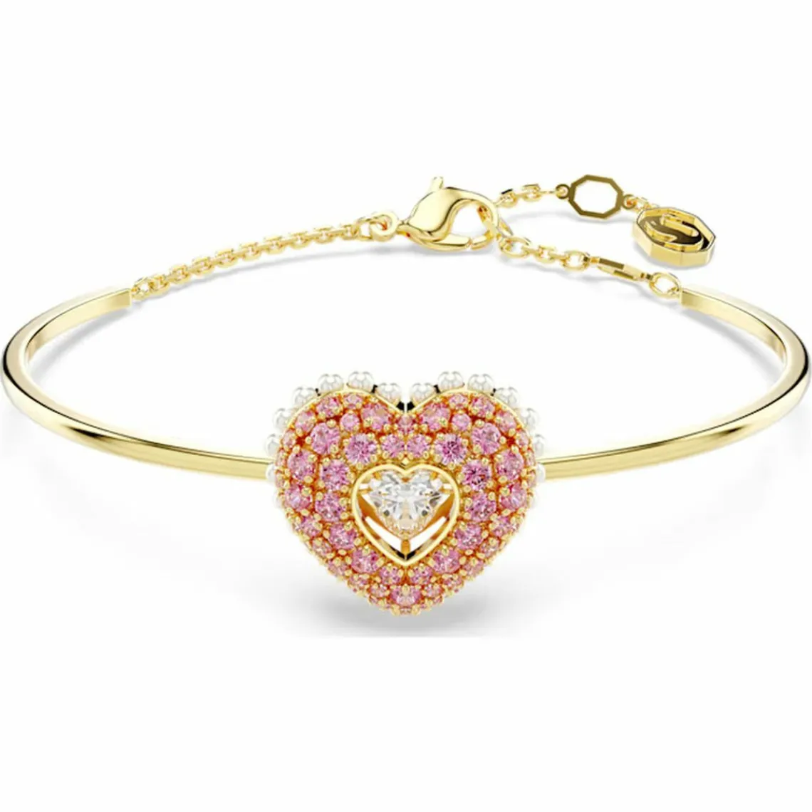 Swarovski Bijoux Bracelet Femme Swarovski Hyperbola Soft - 5687258 rose,doré | Femme Bracelet