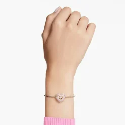 Swarovski Bijoux Bracelet Femme Swarovski Hyperbola Soft - 5687258 rose,doré | Femme Bracelet