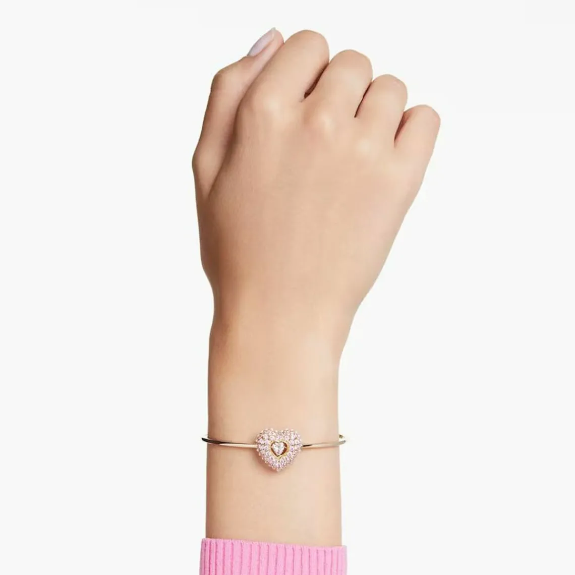 Swarovski Bijoux Bracelet Femme Swarovski Hyperbola Soft - 5687258 rose,doré | Femme Bracelet