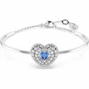 Swarovski Bijoux Bracelet Femme Swarovski Hyperbola Soft Heartt - 5680393 bleu,argent | Femme Bracelet